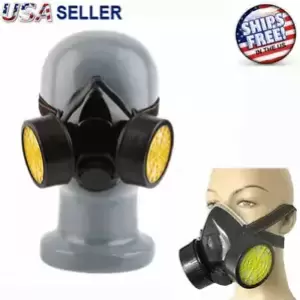 Anti-Dust Paint Mask Respirator Half Spray Gas Safety Chemical Carbon High Grade