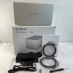 ORICO WS500RC3 White 4 Bay 3.5 Inch SATA3.0 Hard Drive Storage With Manual