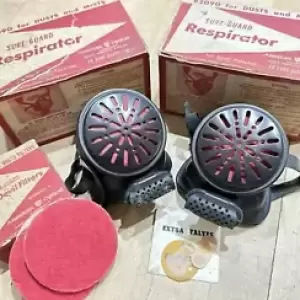 SURE-GUARD Respirators R2090 In Original Boxes W/ Extra Filters R90 Lot of 2