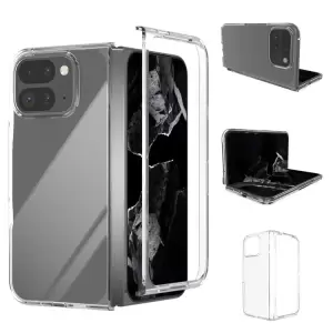 Abeel Para Google Pixel 9 Pro Fold 5G Case Clear Case Anti-Drop Hard PC Cubierta de Teléfono