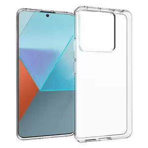 Protector Telefónico Para Xiaomi Redmi Note 13 Pro 5G Case Transparente TPU Shell (Big Turd -lens Hole)