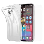 Caja de TPU Transparente + Protector de Pantalla de Vidrio Templado Para Iphone 13 Pro 6.1 Pulgadas