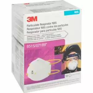3M 8515 Disposable N95 Particulate Welding Respirator Masks W/ Exhalation Valve