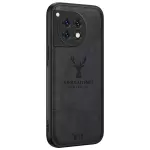 Para OnePlus Ace 3 5G Case Protective Deer Pattern PU Leather+PC+TPU Telephip Cover - Negro
