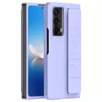 Para Honor Magic Vs2 5G Case Cubierta de Teléfono de PC de Goma Con Pulsera Estirable - Púrpura