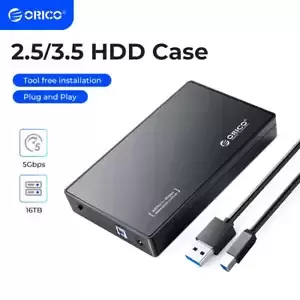 ORICO 3.5/2.5\" SATA Hard Drives Enclosure USB 3.0 SSD 20 TB HDD Case 5 Gbps US