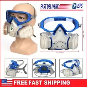 Gas Face Mask Respirator Painting Spraying Filter Safety Chemical Air Protection