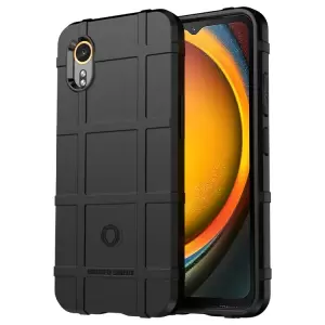 Para Samsung Galaxy Xcover 7 TPU Case Square Grid Protective Telephip Cover - Negro