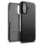 Melkco Para la Caja de Iphone 16 Plus Compatible Con Teléfono de PC de Cuero de Vaca Genuino de Magsafe - Negro
