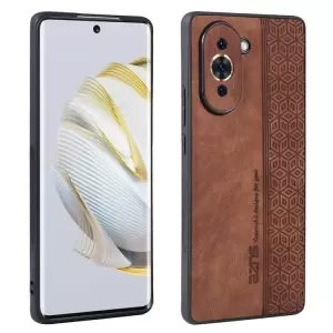 Case de Teléfonos Celulares AZNS Para Huawei Nova 10 4G, TPU Con Cuero PU TPU Patrón Elegante Teléfono Imprimido Teléfono - Marrón