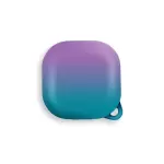 Patrón de Gradiente Antieta de Cubierta de PC Anti-drop Para Samsung Galaxy Buds Live / Buds Pro / Bogs 2 / Buds 2 Pro - Violeta / Verde