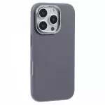 X-level Para Iphone 16 Pro Magnetic Case PU Leather + PC Cover Falling Shock-probar - Gris