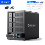 ORICO 5 Bay Raid USB3.0 to SATA External Hard Drive Enclosure for 3.5'' HDD LOT