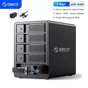 ORICO 5 Bay Raid SATA Hard Drive Docking Station Hard Drive Enclosure USB 3.0