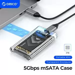 ORICO mSATA SSD Enclosure USB 3.1 5Gbps Type C SSD HDD Case for Windows & Mac OS