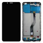 Para Vivo Y79 / v7 + Grado B LCD Pantalla y Conjunto Digitizer + Marco Reemplazar Parte (sin Logotipo) - Negro