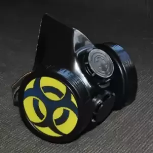 Black Cyber Mask Cyber Goth Respirator Gas Mask BIOHAZARD